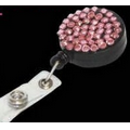 Bling Rhinestone Badge Reels w/ Badge Holders